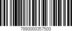 Código de barras (EAN, GTIN, SKU, ISBN): '7890000357500'