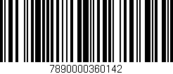 Código de barras (EAN, GTIN, SKU, ISBN): '7890000360142'