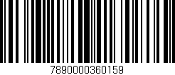 Código de barras (EAN, GTIN, SKU, ISBN): '7890000360159'