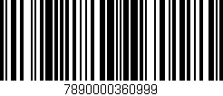 Código de barras (EAN, GTIN, SKU, ISBN): '7890000360999'