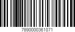 Código de barras (EAN, GTIN, SKU, ISBN): '7890000361071'