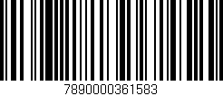 Código de barras (EAN, GTIN, SKU, ISBN): '7890000361583'