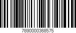 Código de barras (EAN, GTIN, SKU, ISBN): '7890000368575'