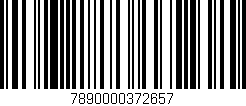 Código de barras (EAN, GTIN, SKU, ISBN): '7890000372657'