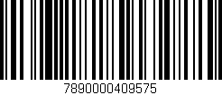 Código de barras (EAN, GTIN, SKU, ISBN): '7890000409575'