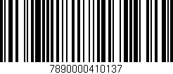 Código de barras (EAN, GTIN, SKU, ISBN): '7890000410137'