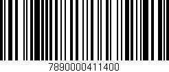 Código de barras (EAN, GTIN, SKU, ISBN): '7890000411400'