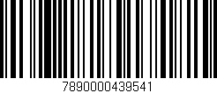 Código de barras (EAN, GTIN, SKU, ISBN): '7890000439541'