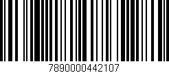 Código de barras (EAN, GTIN, SKU, ISBN): '7890000442107'