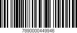 Código de barras (EAN, GTIN, SKU, ISBN): '7890000449946'