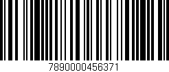 Código de barras (EAN, GTIN, SKU, ISBN): '7890000456371'