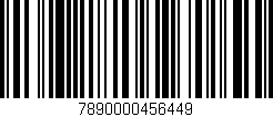 Código de barras (EAN, GTIN, SKU, ISBN): '7890000456449'