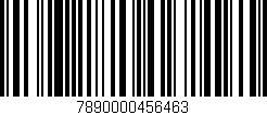 Código de barras (EAN, GTIN, SKU, ISBN): '7890000456463'