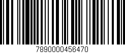 Código de barras (EAN, GTIN, SKU, ISBN): '7890000456470'