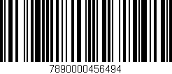 Código de barras (EAN, GTIN, SKU, ISBN): '7890000456494'