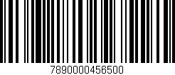 Código de barras (EAN, GTIN, SKU, ISBN): '7890000456500'