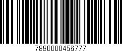 Código de barras (EAN, GTIN, SKU, ISBN): '7890000456777'