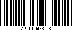 Código de barras (EAN, GTIN, SKU, ISBN): '7890000456906'