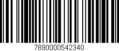 Código de barras (EAN, GTIN, SKU, ISBN): '7890000542340'
