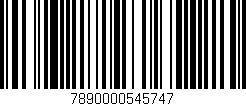 Código de barras (EAN, GTIN, SKU, ISBN): '7890000545747'