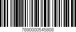 Código de barras (EAN, GTIN, SKU, ISBN): '7890000545808'