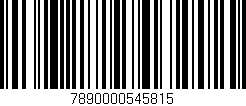 Código de barras (EAN, GTIN, SKU, ISBN): '7890000545815'