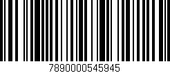 Código de barras (EAN, GTIN, SKU, ISBN): '7890000545945'