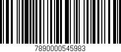 Código de barras (EAN, GTIN, SKU, ISBN): '7890000545983'