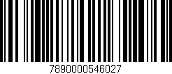 Código de barras (EAN, GTIN, SKU, ISBN): '7890000546027'
