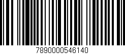 Código de barras (EAN, GTIN, SKU, ISBN): '7890000546140'