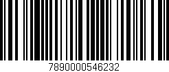 Código de barras (EAN, GTIN, SKU, ISBN): '7890000546232'