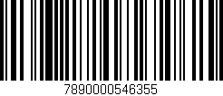 Código de barras (EAN, GTIN, SKU, ISBN): '7890000546355'