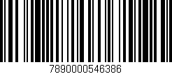 Código de barras (EAN, GTIN, SKU, ISBN): '7890000546386'