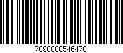 Código de barras (EAN, GTIN, SKU, ISBN): '7890000546478'