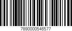 Código de barras (EAN, GTIN, SKU, ISBN): '7890000546577'