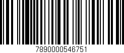 Código de barras (EAN, GTIN, SKU, ISBN): '7890000546751'