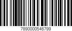 Código de barras (EAN, GTIN, SKU, ISBN): '7890000546799'