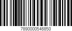Código de barras (EAN, GTIN, SKU, ISBN): '7890000546850'