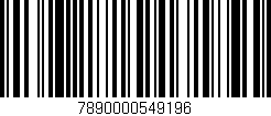 Código de barras (EAN, GTIN, SKU, ISBN): '7890000549196'