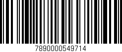 Código de barras (EAN, GTIN, SKU, ISBN): '7890000549714'