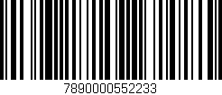 Código de barras (EAN, GTIN, SKU, ISBN): '7890000552233'