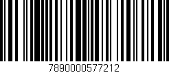 Código de barras (EAN, GTIN, SKU, ISBN): '7890000577212'