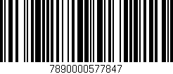 Código de barras (EAN, GTIN, SKU, ISBN): '7890000577847'