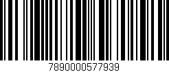Código de barras (EAN, GTIN, SKU, ISBN): '7890000577939'