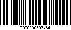 Código de barras (EAN, GTIN, SKU, ISBN): '7890000587464'