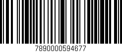 Código de barras (EAN, GTIN, SKU, ISBN): '7890000594677'