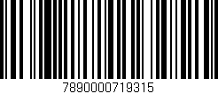 Código de barras (EAN, GTIN, SKU, ISBN): '7890000719315'
