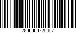 Código de barras (EAN, GTIN, SKU, ISBN): '7890000720007'