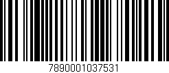 Código de barras (EAN, GTIN, SKU, ISBN): '7890001037531'