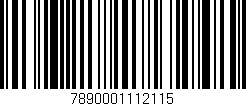 Código de barras (EAN, GTIN, SKU, ISBN): '7890001112115'